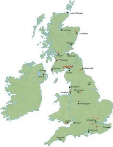 Scotland-Gretna-Green-Map