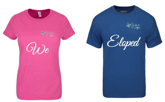 Couples Tee We Eloped