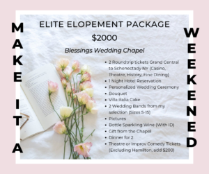 NY Elite Elopement Package