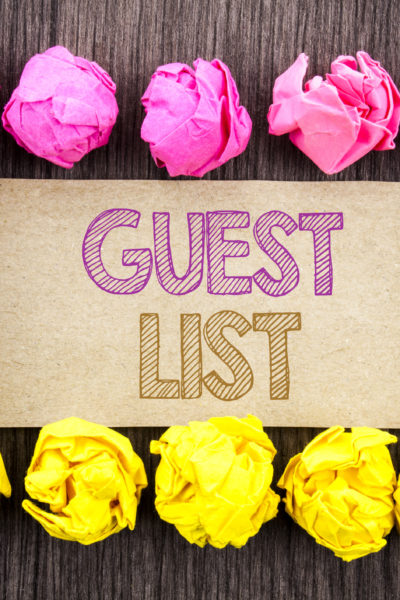 small wedding guest lists